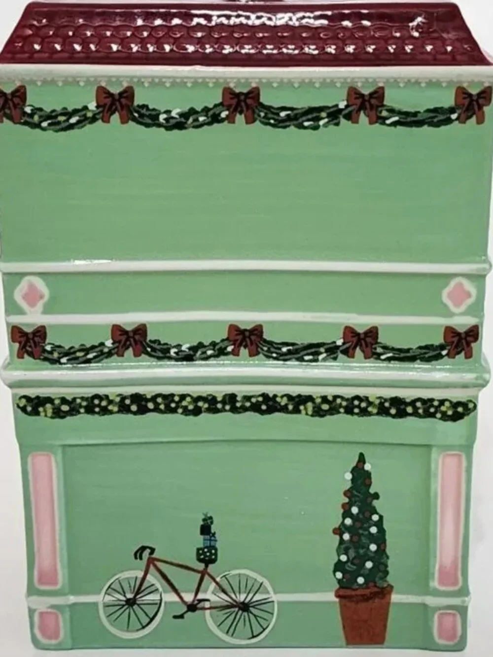 NWT! ANTHROPOLOGIE Ceramic Holiday House Paris Bakery Boulangerie!